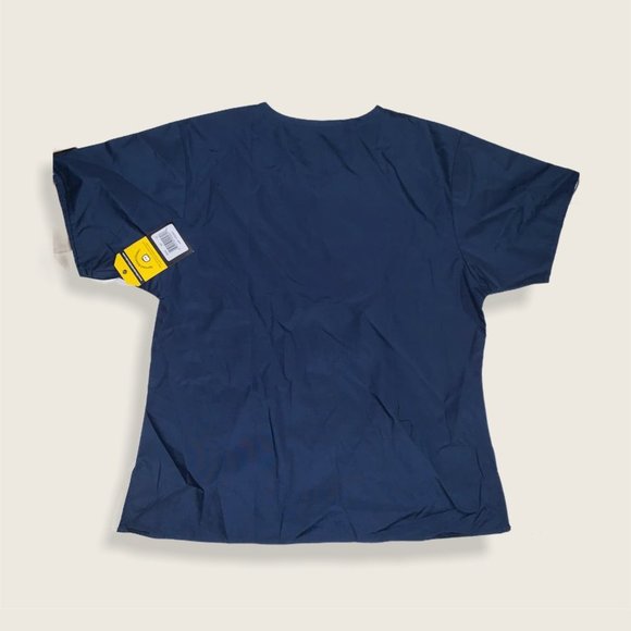 π2/$20πWONDERWINK Women's Scrubs Bravo 5 Pocket V-Neck Top, Navy, Large - Picture 3 of 14